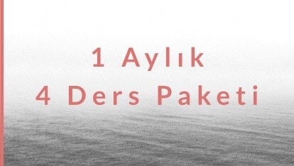 1 Aylık 4 Ders